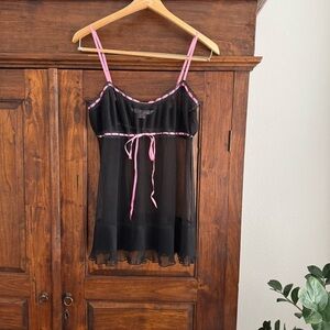 Victoria’s Secret Lace Pleated Sheer Babydoll